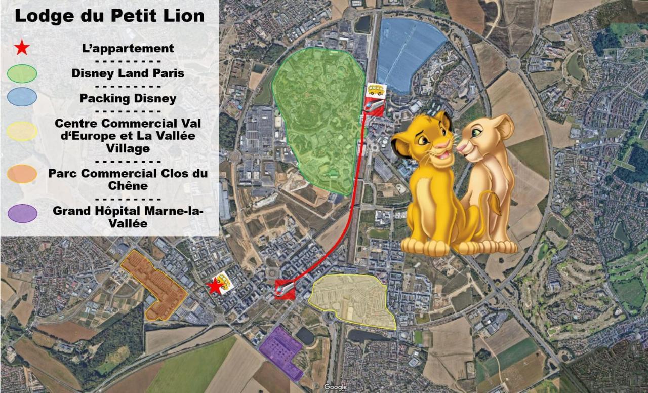 Lodge Du Petit Lion Proche Disneyland Paris มองต์เตฮวา ภายนอก รูปภาพ