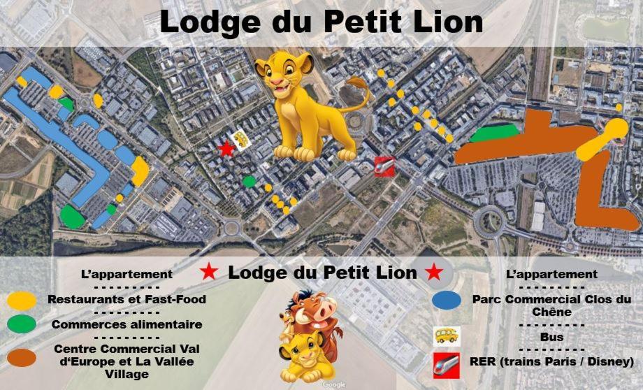 Lodge Du Petit Lion Proche Disneyland Paris มองต์เตฮวา ภายนอก รูปภาพ